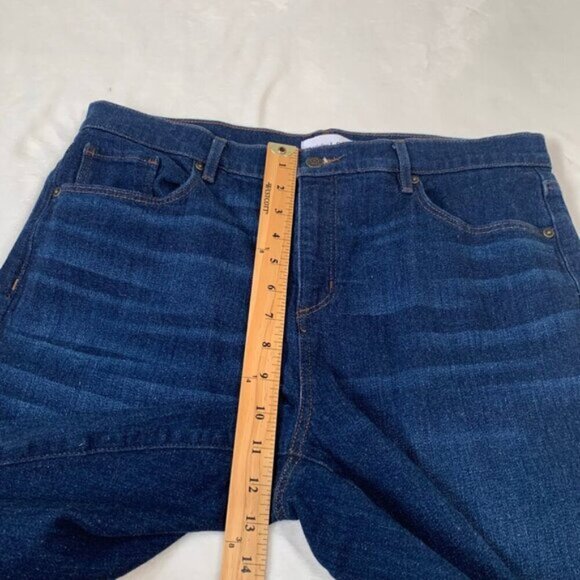 LOFT the super soft girlfriend straight leg stretch casual denim jeans - Picture 10 of 11